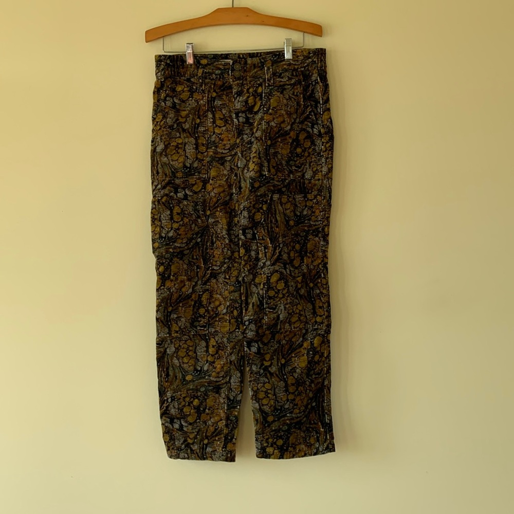 Printed corduroy Pilcro pants